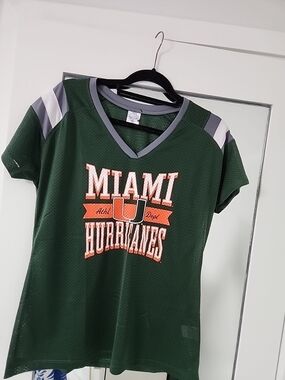 Rivalry Threads Green Mesh Jersey Top with Gray Trim